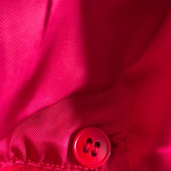 J.G. Hook Womens Size 14 Red Wool Blend Toggle Coat Hooded Red Lined Duffle Coat - Picture 11 of 14